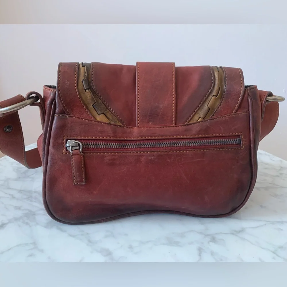 Vintage 90’s Christian Dior Gaucho Petit  Saddle Bag - Picture 2 of 6